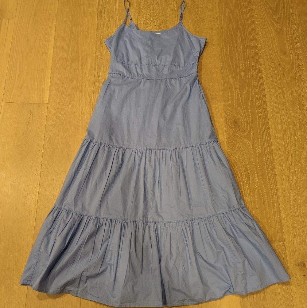 Elegant Blue Tiered Dress